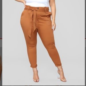 High waist cargo pants